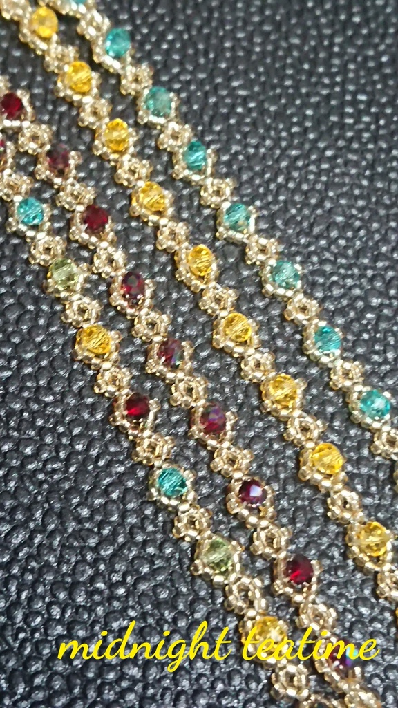 江派カラービーズブレスレット