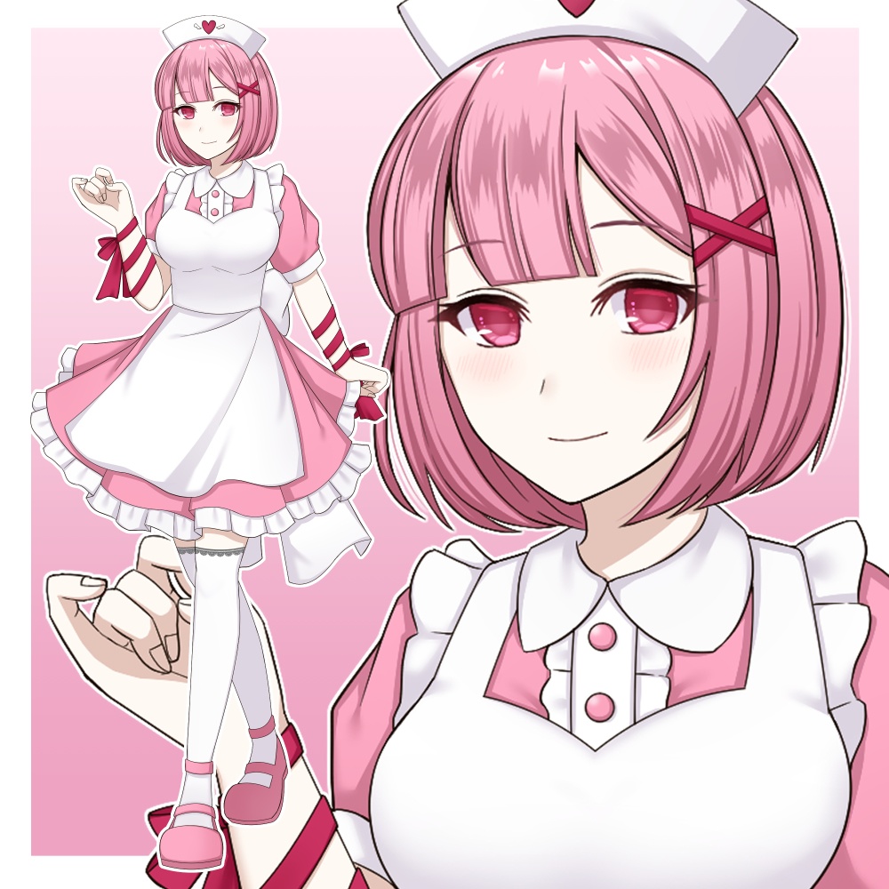 ピンクナース【表情差分10種】