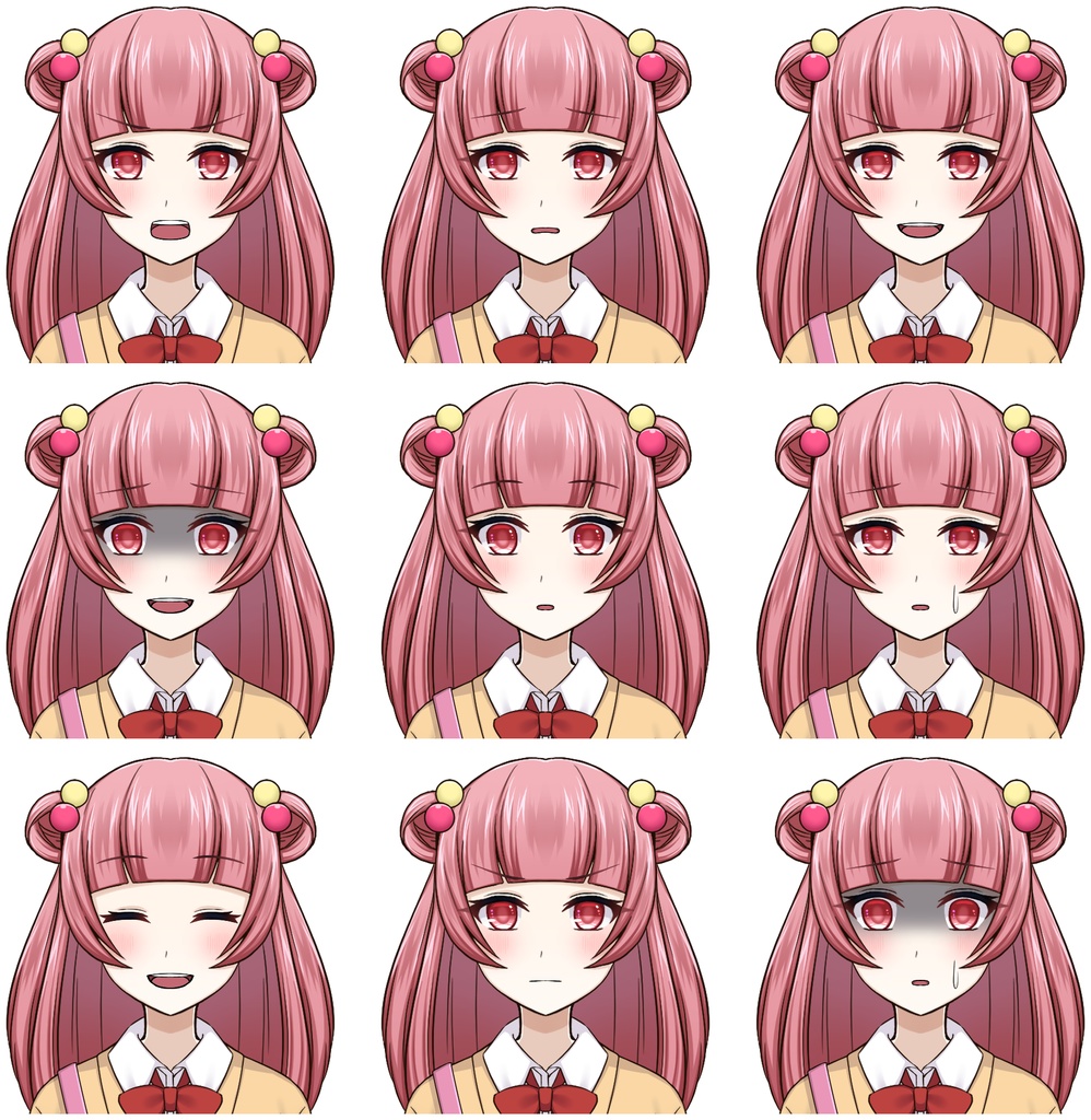 女子学生04【表情差分10種】