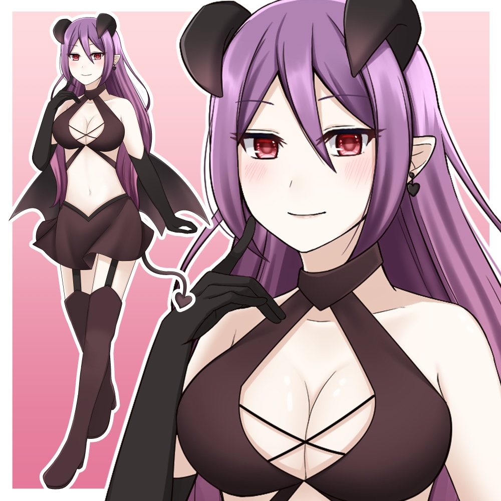 悪魔の女性【表情差分10種】