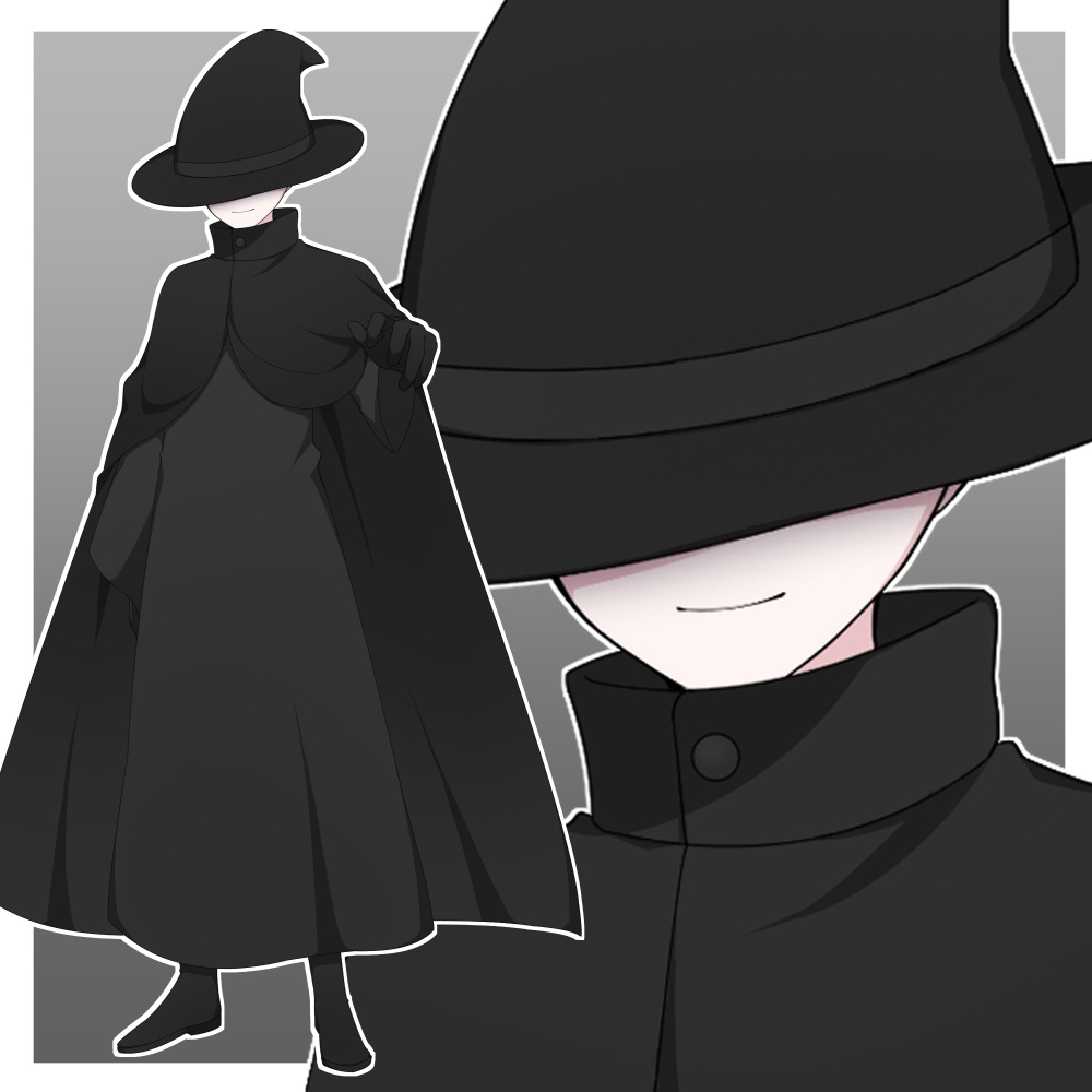 怪しげな魔法使い【表情差分10種＋シルエット2種】