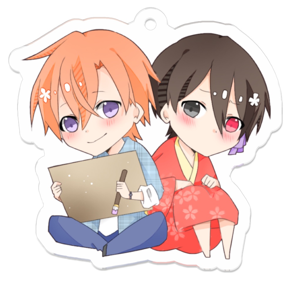 椿木×紫鶴 アクリルキーホルダー