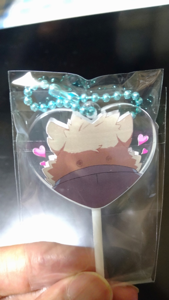 放サモ犬塚モリタカ目が動くハートキャンディアクキー