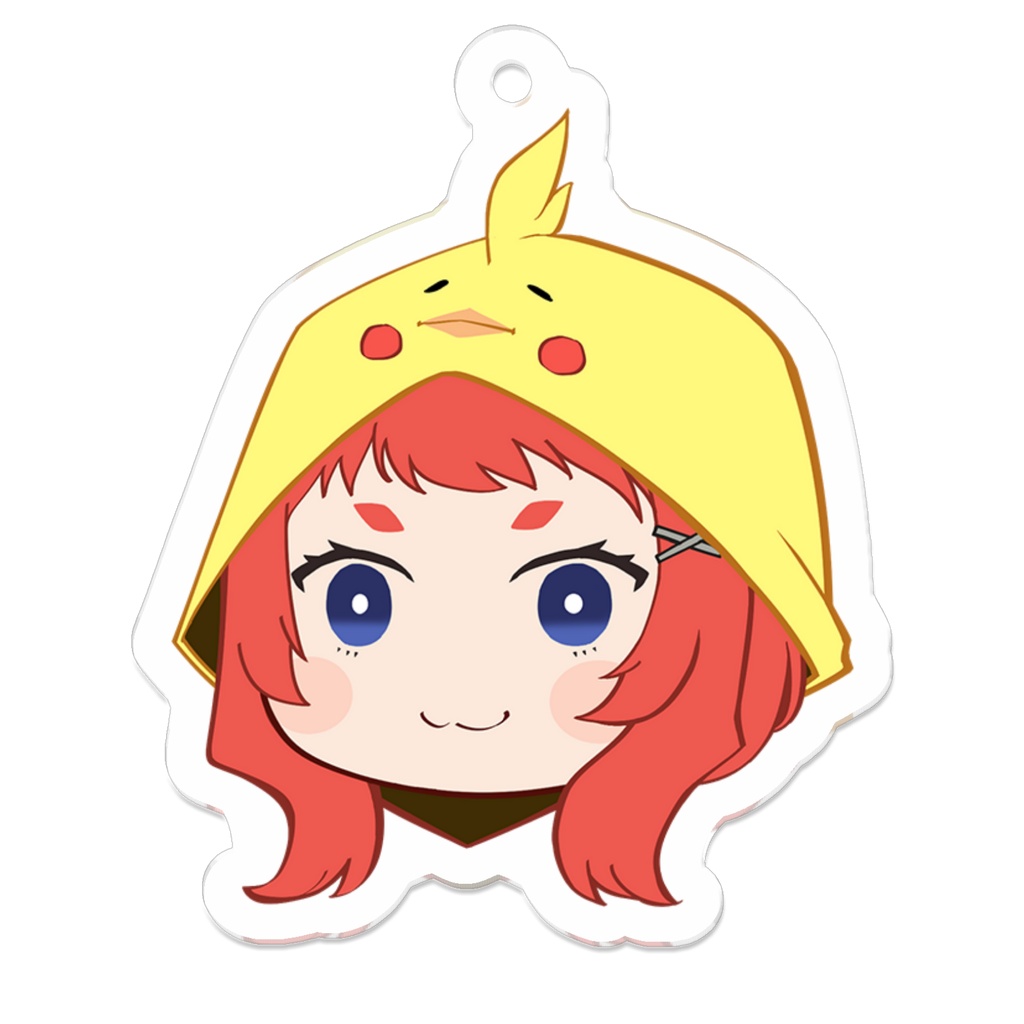 【ぴーすけちゃん】ミニキャラアクリルキーホルダー