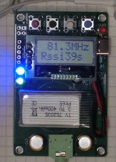 FMラジオ基板(PICマイコン+RDA5807)