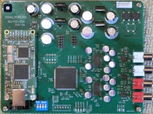 PCM1704採用16倍24bitマルチビットスーパーサンプリングDAC基板