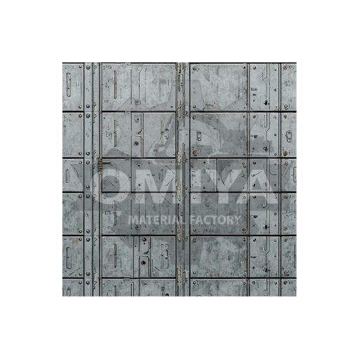 【素材集】SF・工場系 壁面テクスチャ Vol.1 (Shadow-Free / Flat) / Sci-Fi Wall Sequence_Vol.1