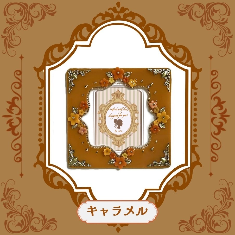 Antique flower コースターケースデコ