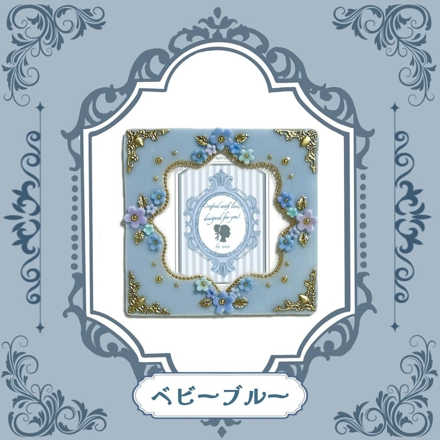 Antique flower コースターケースデコ