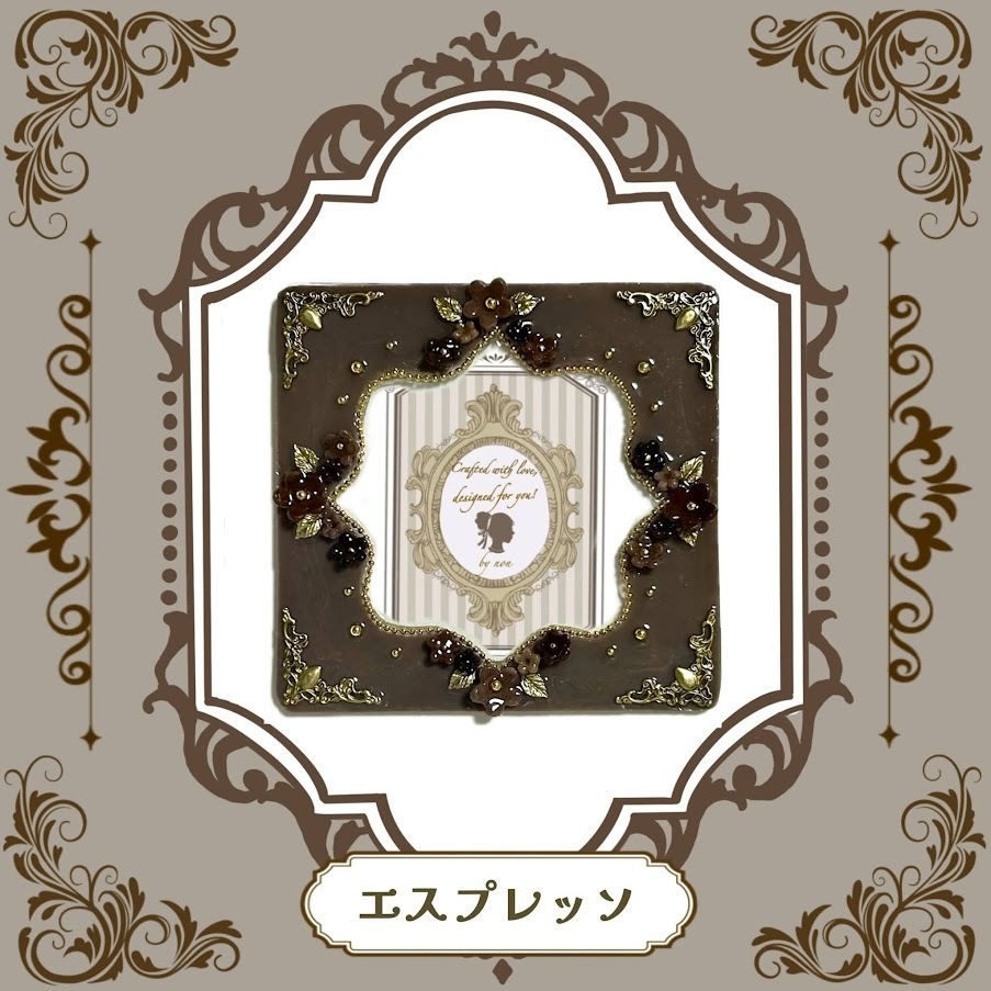 Antique flower コースターケースデコ