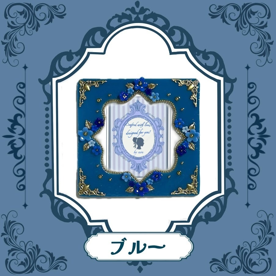 Antique flower コースターケースデコ