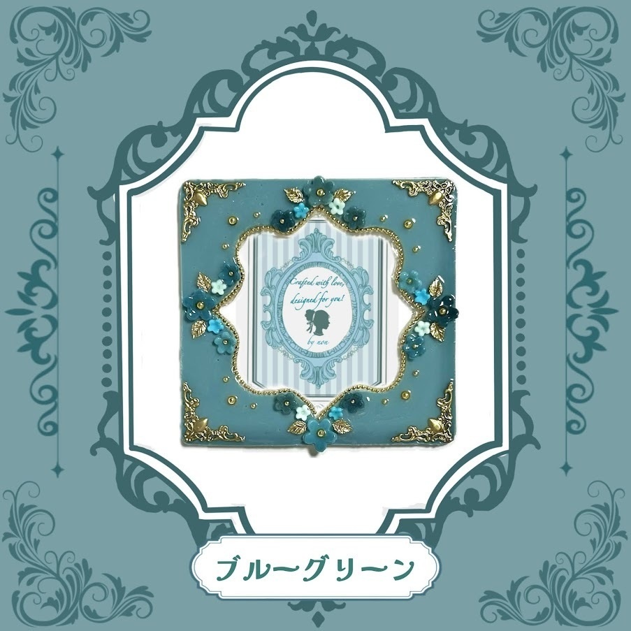 Antique flower コースターケースデコ