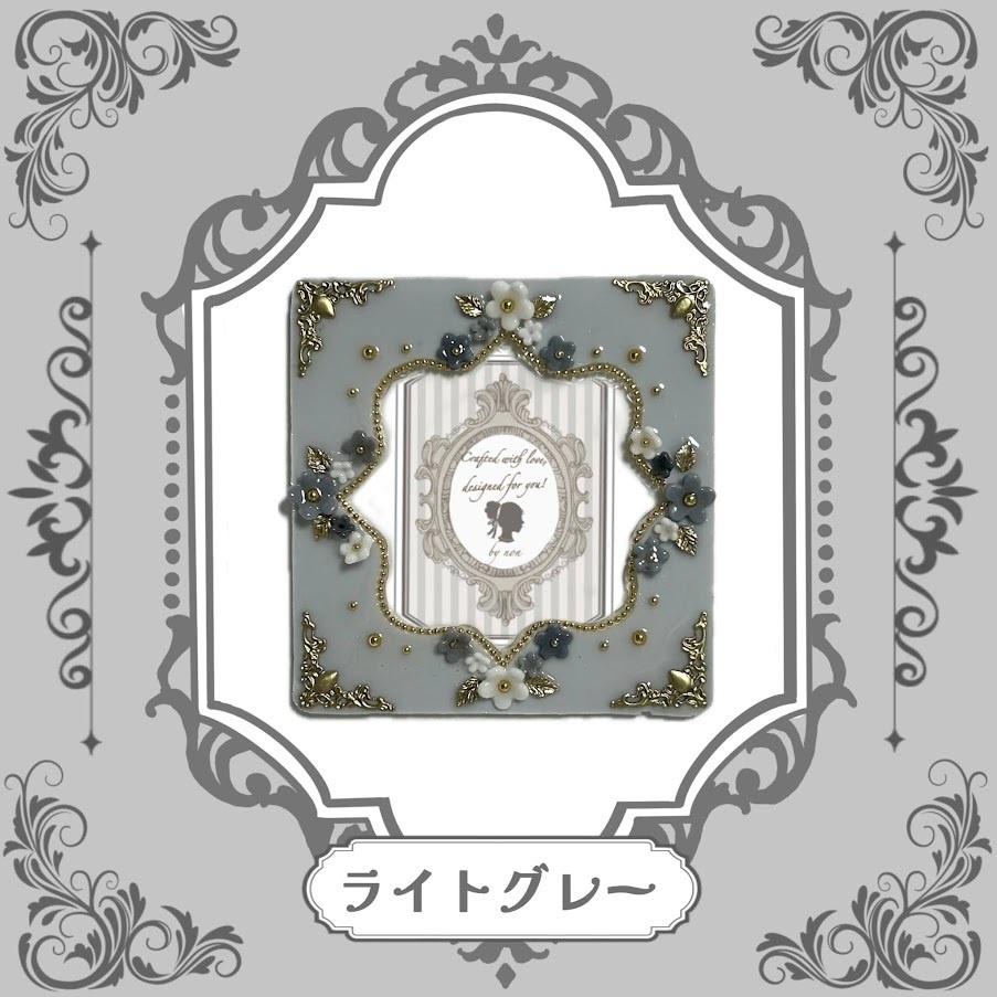 Antique flower コースターケースデコ