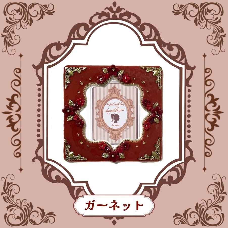 Antique flower コースターケースデコ