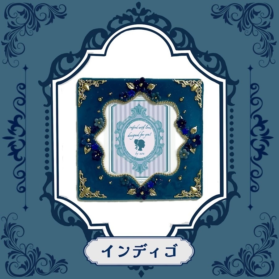 Antique flower コースターケースデコ