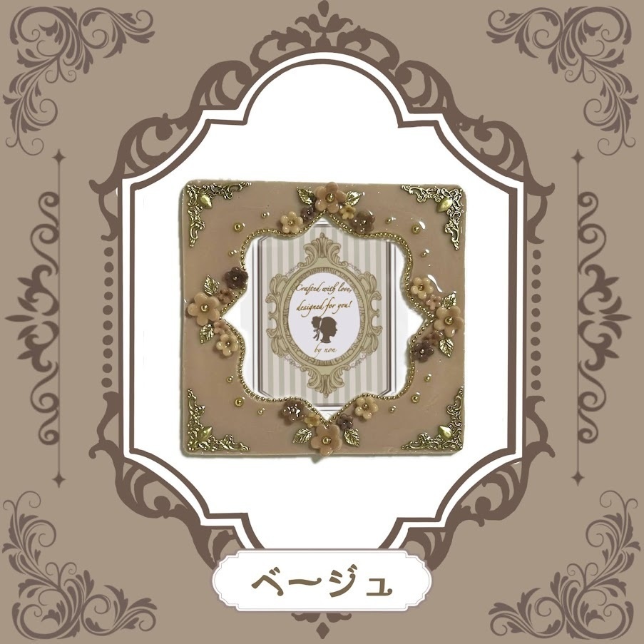 Antique flower コースターケースデコ