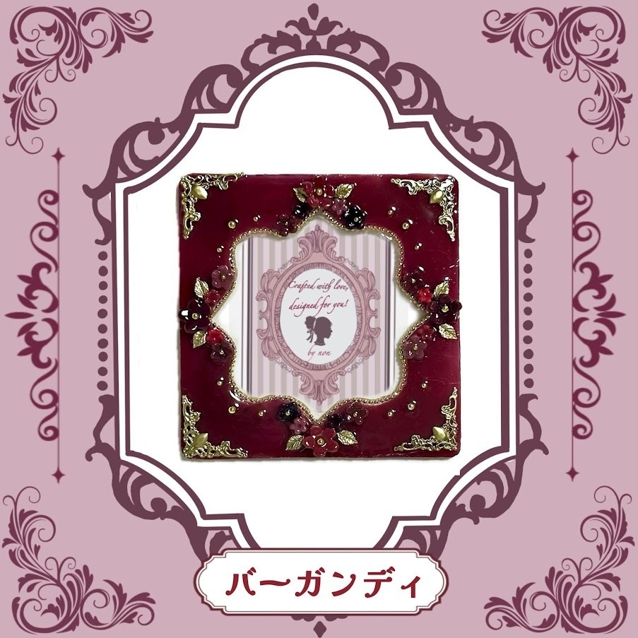 Antique flower コースターケースデコ