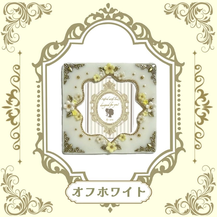 Antique flower コースターケースデコ