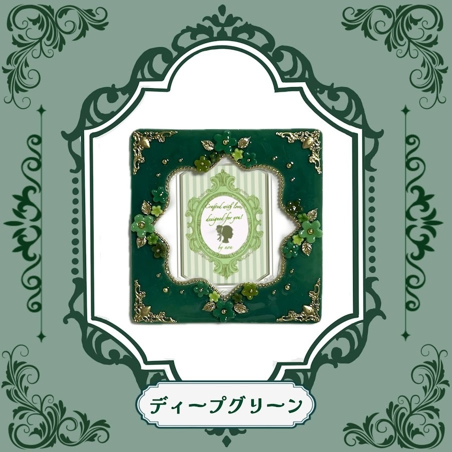 Antique flower コースターケースデコ