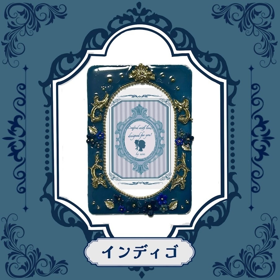 Antique flower B8ケースデコ