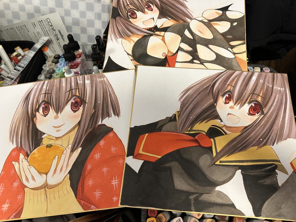 オーダーカラー色紙*