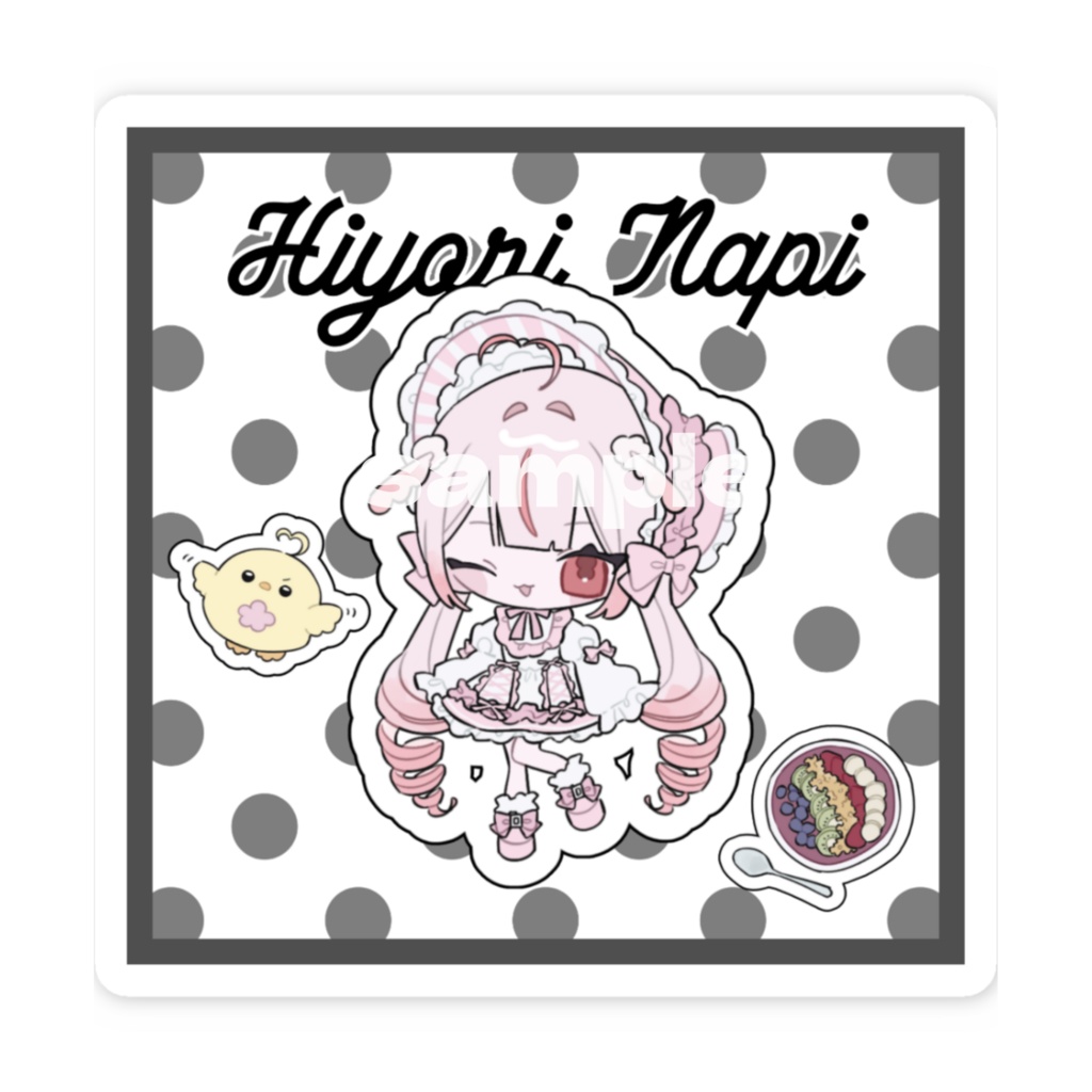 ひよりなぴ ロリータ衣装(2種類) - ステッカー