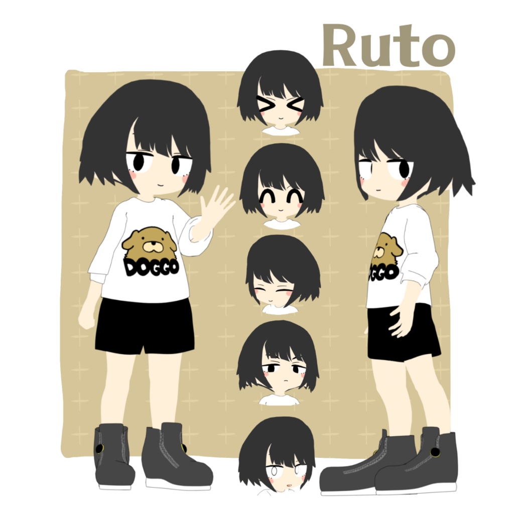 【VRChat想定オリジナル3Dモデル】Ruto