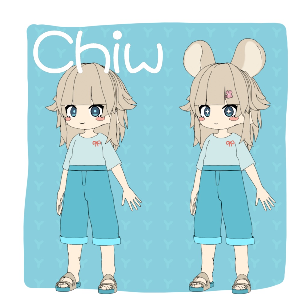 【VRChat想定オリジナル3Dモデル】Chiw