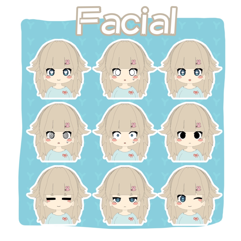 【VRChat想定オリジナル3Dモデル】Chiw