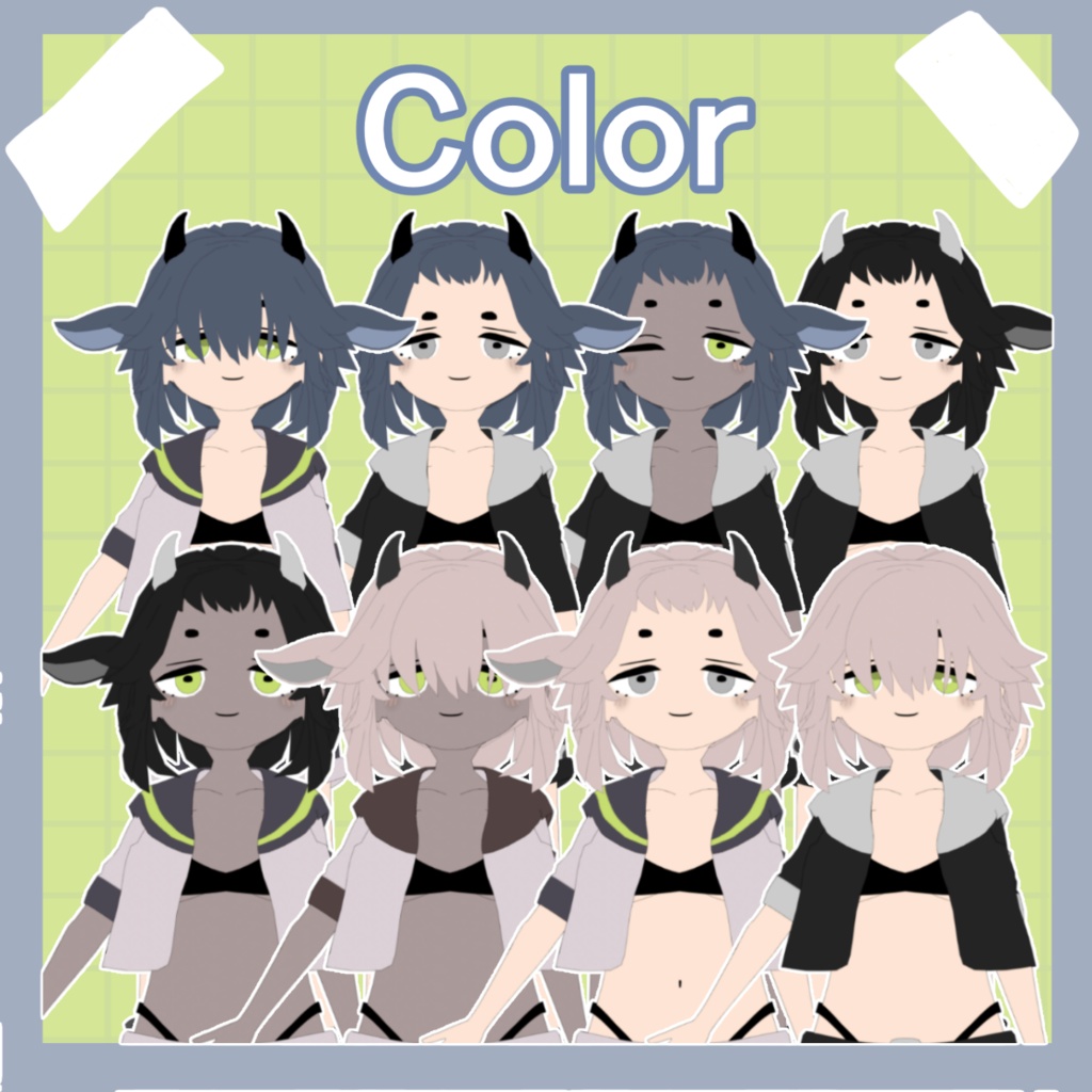 【VRChat想定オリジナル3Dモデル】Kou