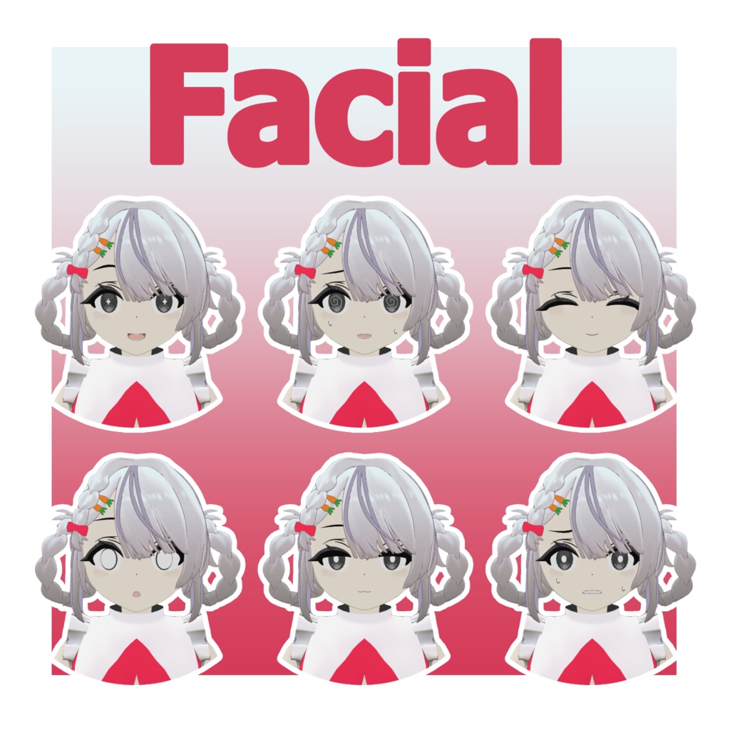 【VRChat想定オリジナル3Dモデル】uRa-ユラ-