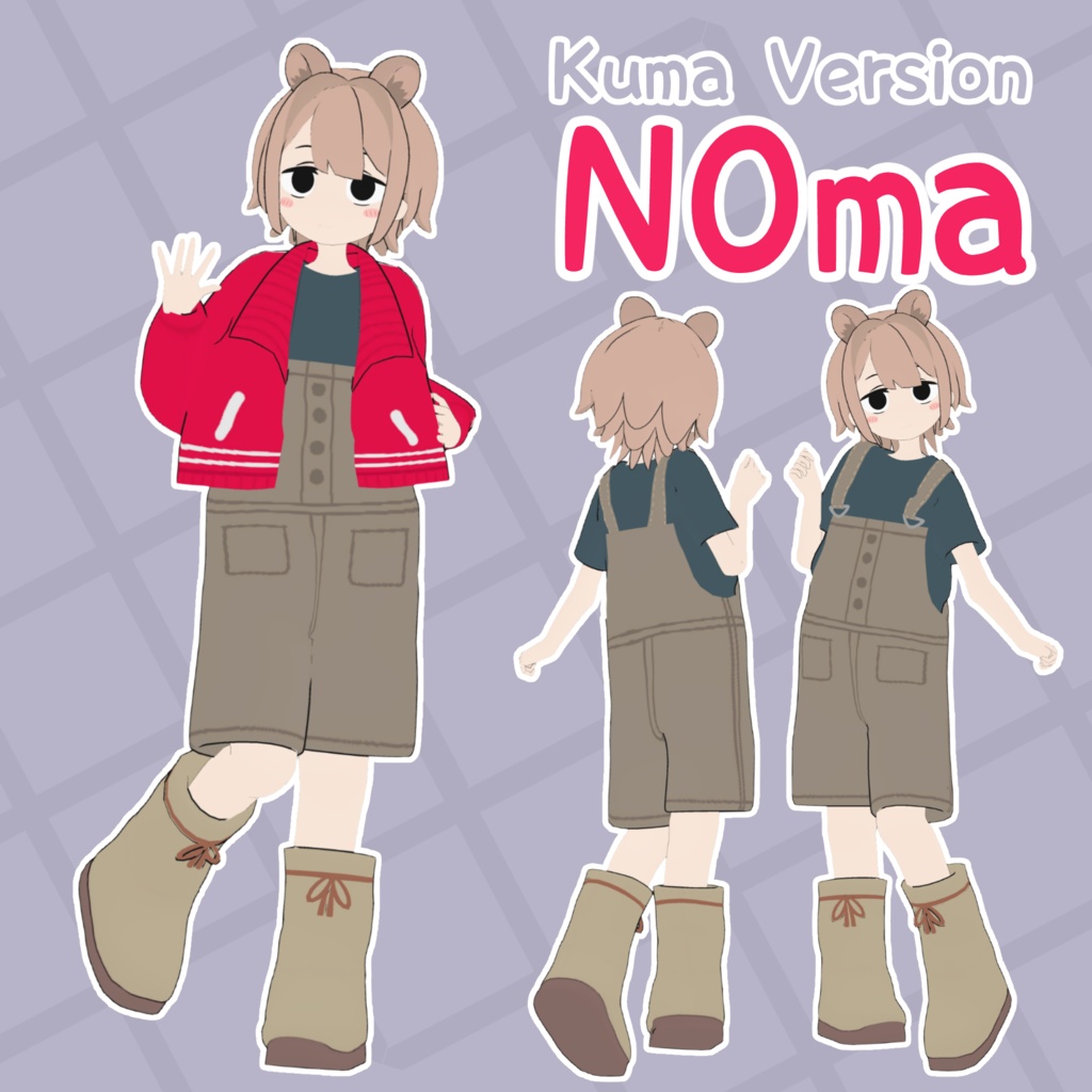 【VRChat想定オリジナル3Dモデル】N0ma【Free Download】