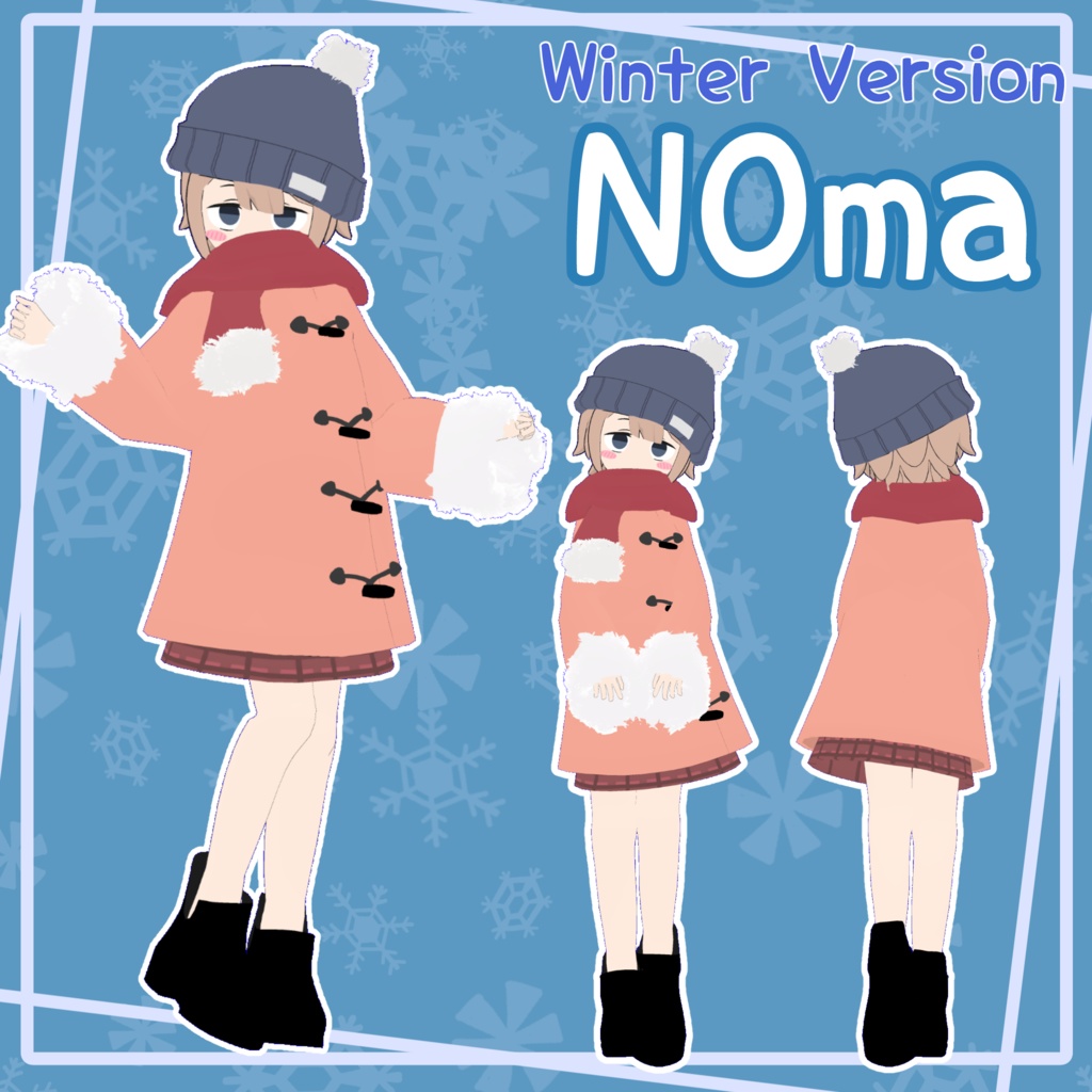 【VRChat想定オリジナル3Dモデル】N0ma【Free Download】