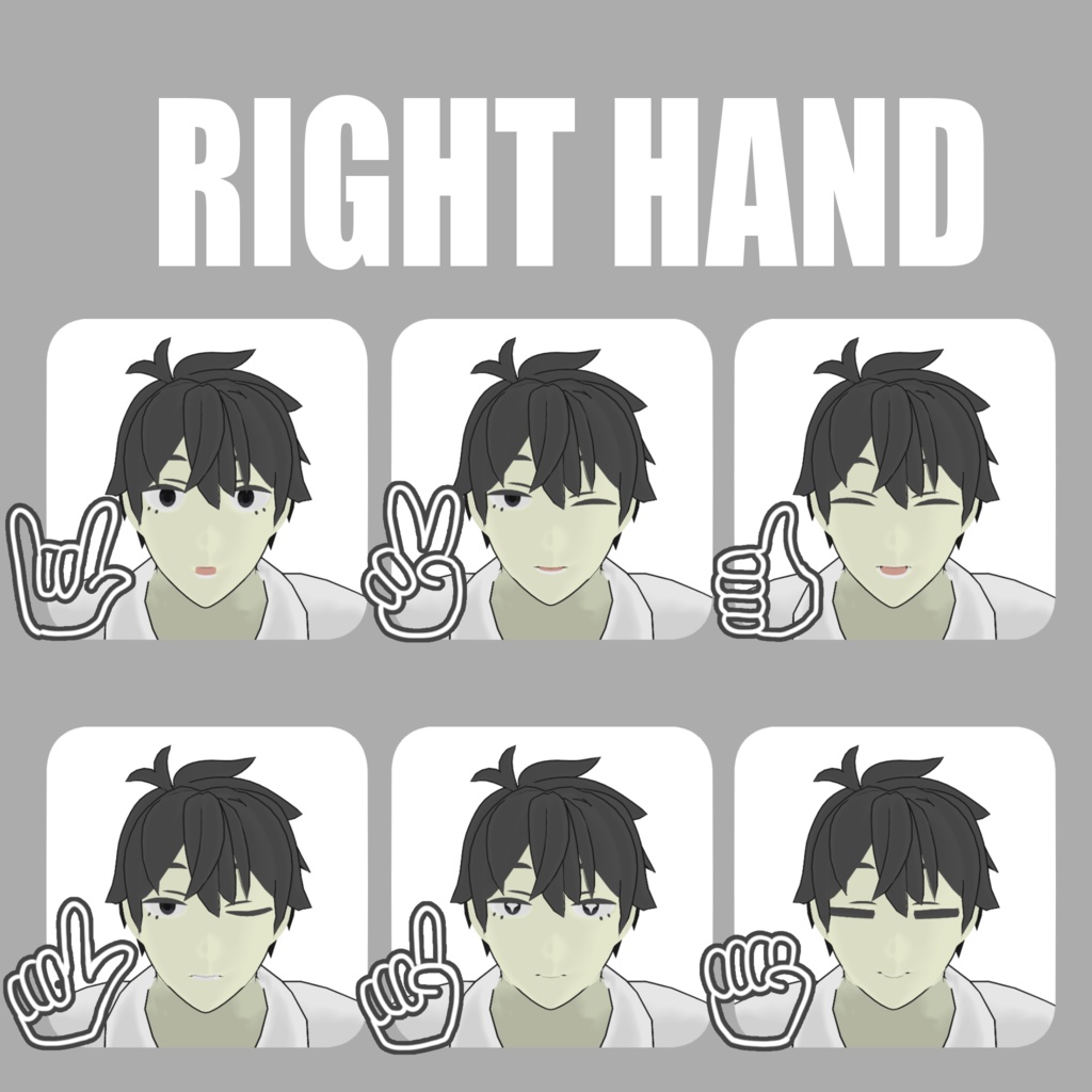 【VRChat想定オリジナル3Dモデル】1Ru