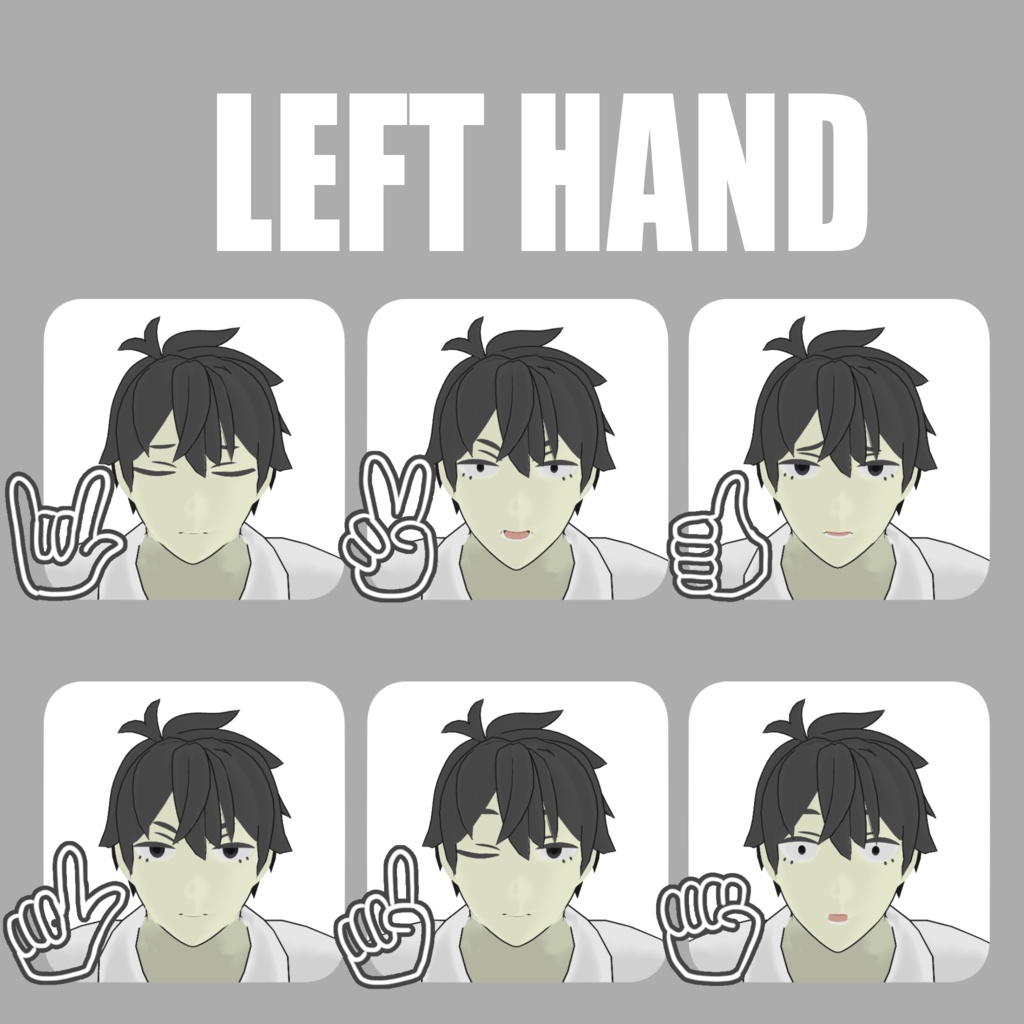 【VRChat想定オリジナル3Dモデル】1Ru