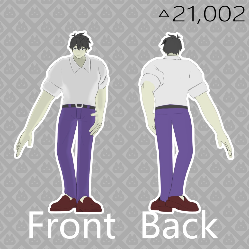 【VRChat想定オリジナル3Dモデル】1Ru