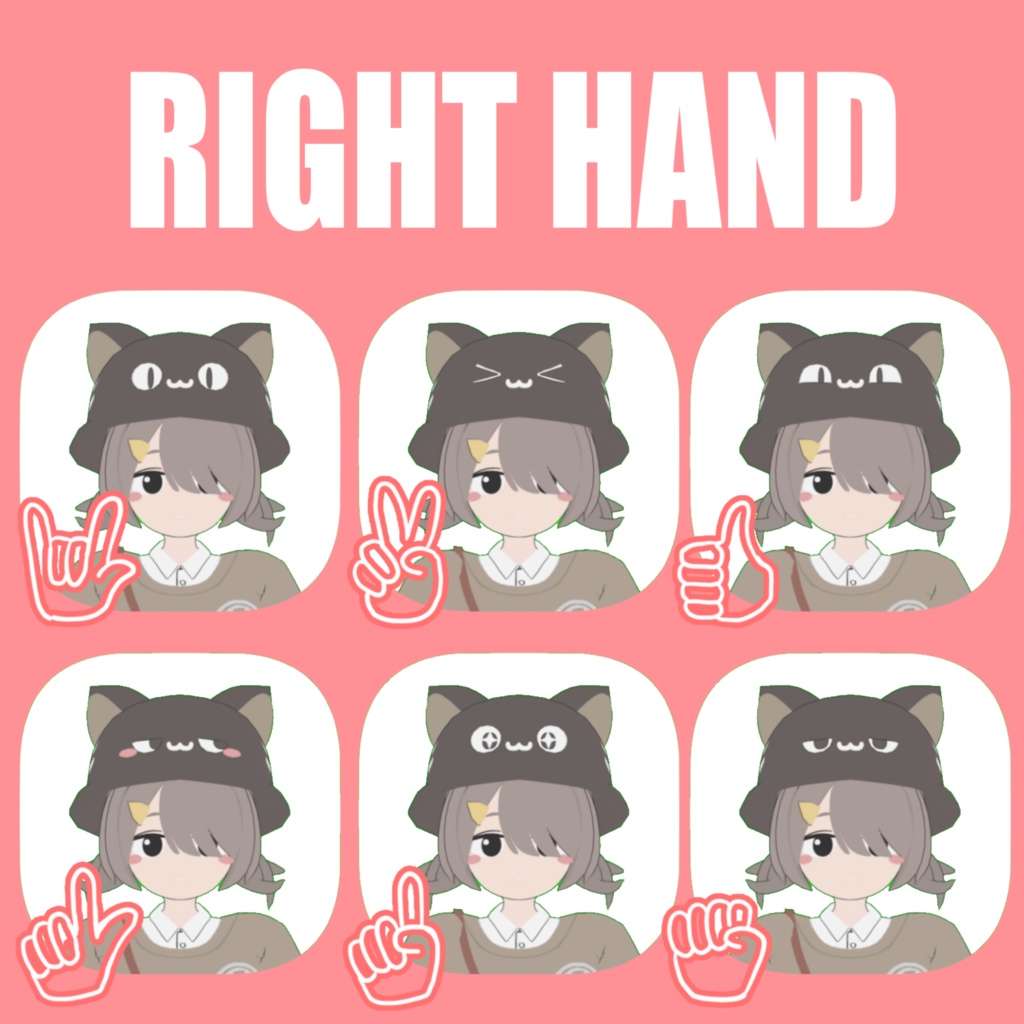 【Free Download】【VRChat想定オリジナル3Dモデル】Nao