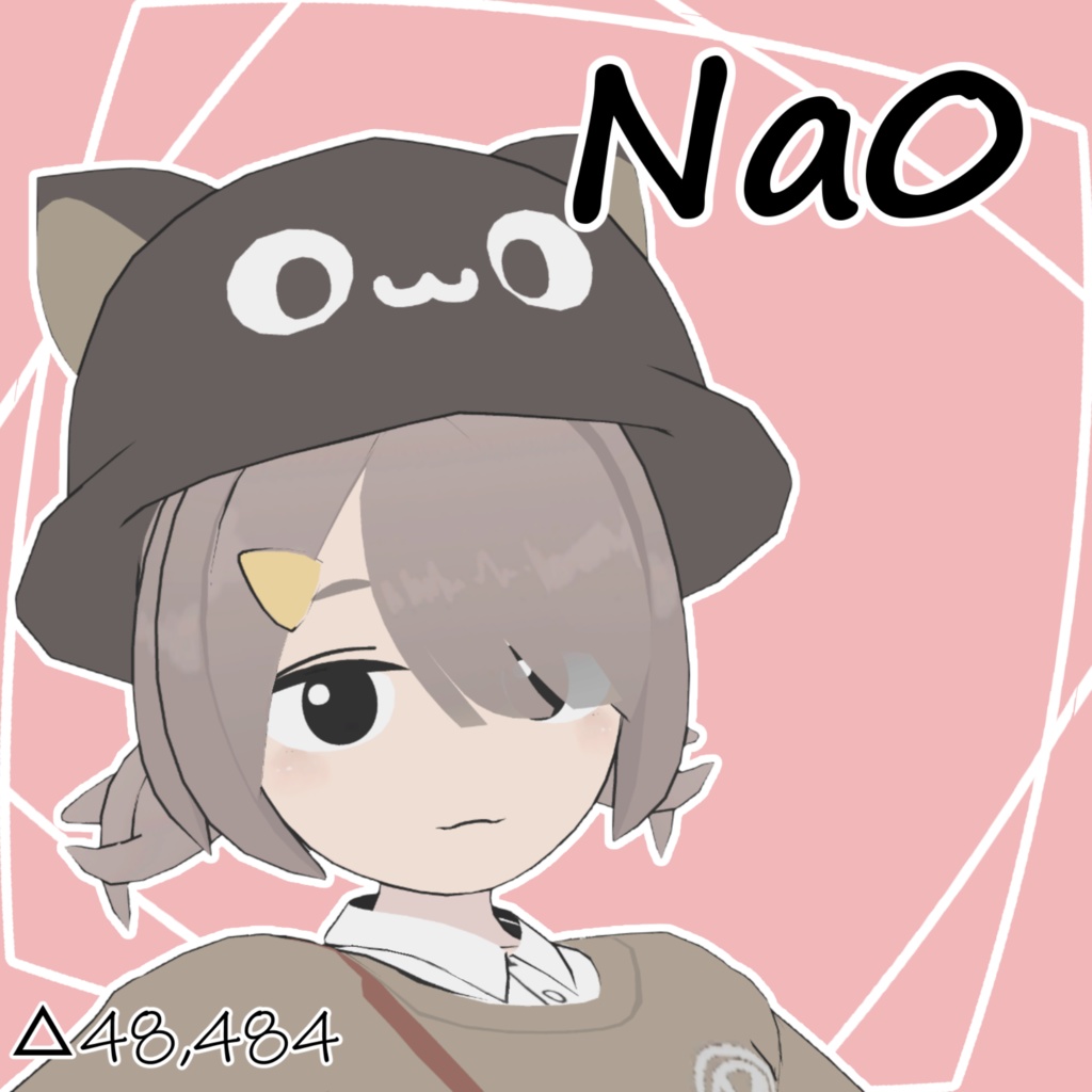 【VRChat想定オリジナル3Dモデル】Na0(Ver.通常)
