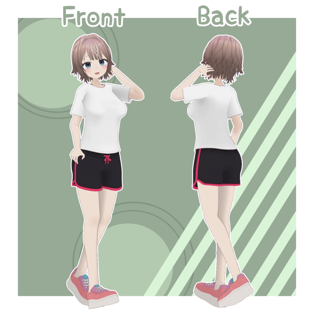 【VRChat想定オリジナル3Dモデル】でかのま