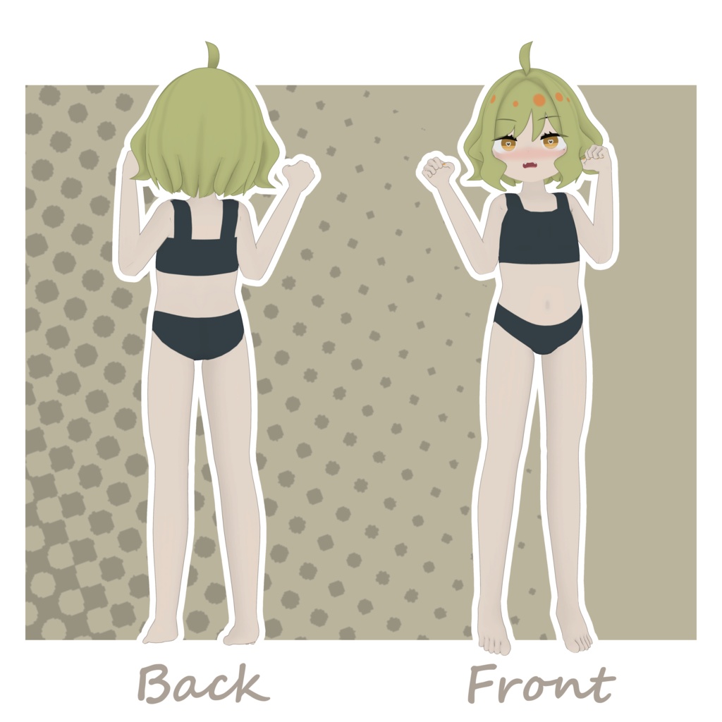 【VRChat想定オリジナル3Dモデル】すい