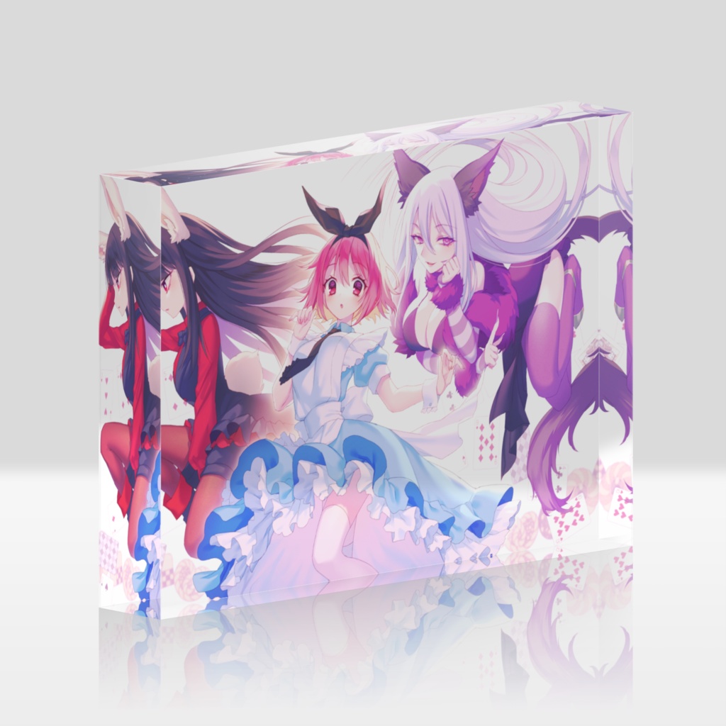 不思議の国の間宮さんといっしょ　アクリルブロック