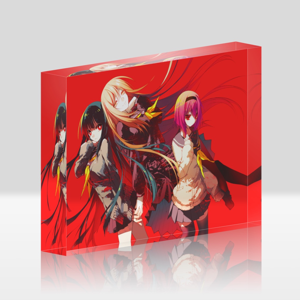 間宮さんといっしょ 一巻表紙アクリルブロック 赤