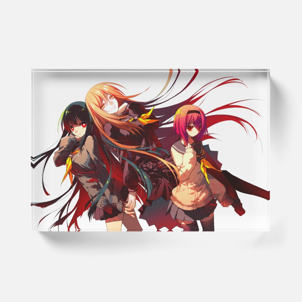 間宮さんといっしょ 一巻表紙アクリルブロック 白