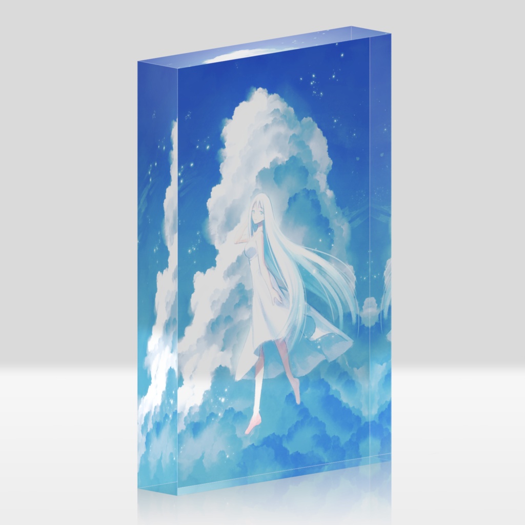 間宮さんといっしょ　夏空と幽霊少女　アクリルブロック