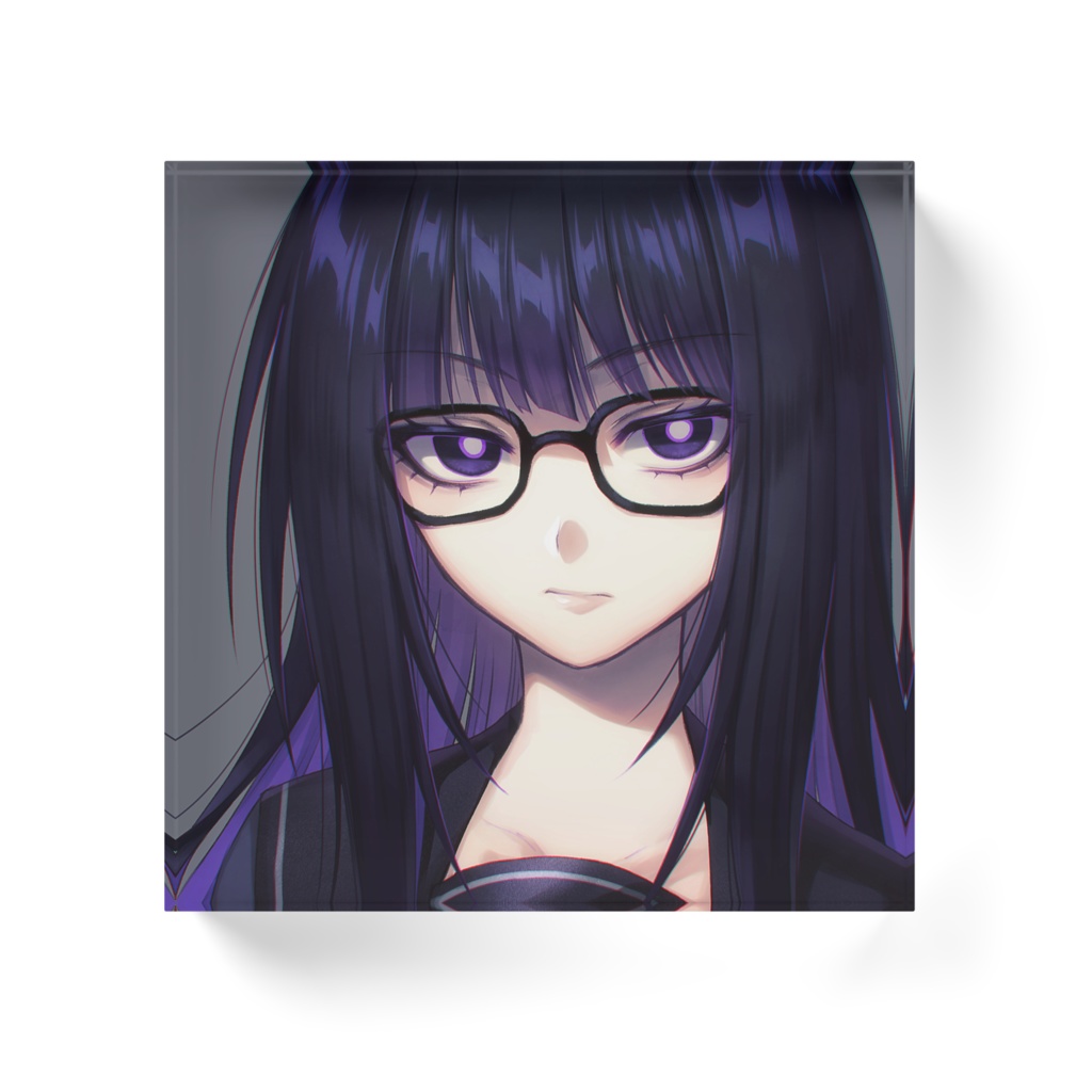 間宮さんといっしょ 眼鏡佐々良 アクリルブロック