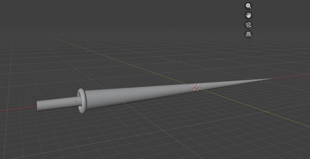30秒で作った太めのエストック 剣