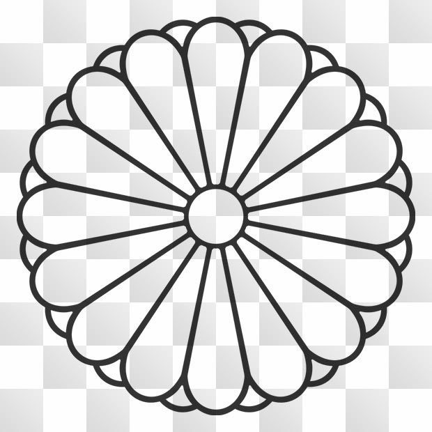 菊花紋章 日本皇室の家紋 ZIP (AI, PNG, PSD)