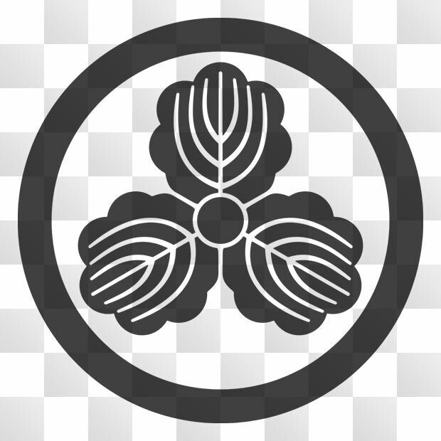 柏紋 (かしわ) 日本の実用家紋 ZIP (AI, PNG, PSD)