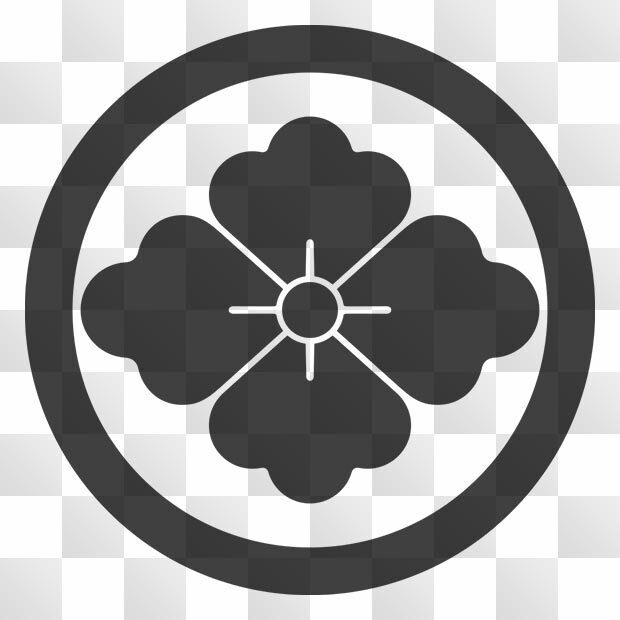 唐花紋 (からはな) 日本の実用家紋 ZIP (AI, PNG, PSD)