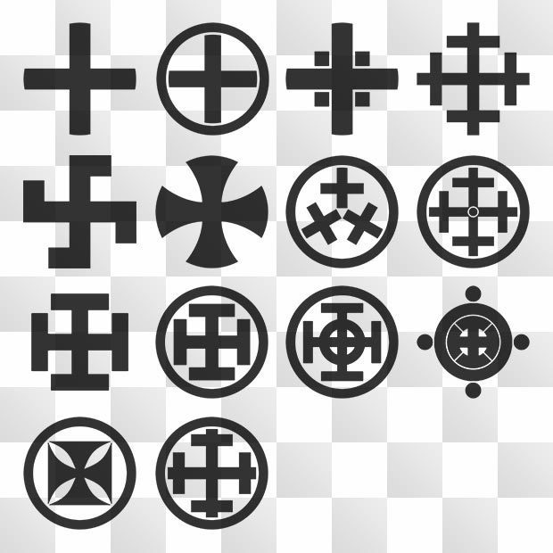 久留守紋 (くるす) 日本の実用家紋 ZIP (AI, PNG, PSD)